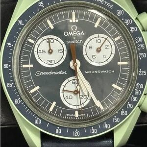 Omega Speedmaster Moonswatch - Green and Blue